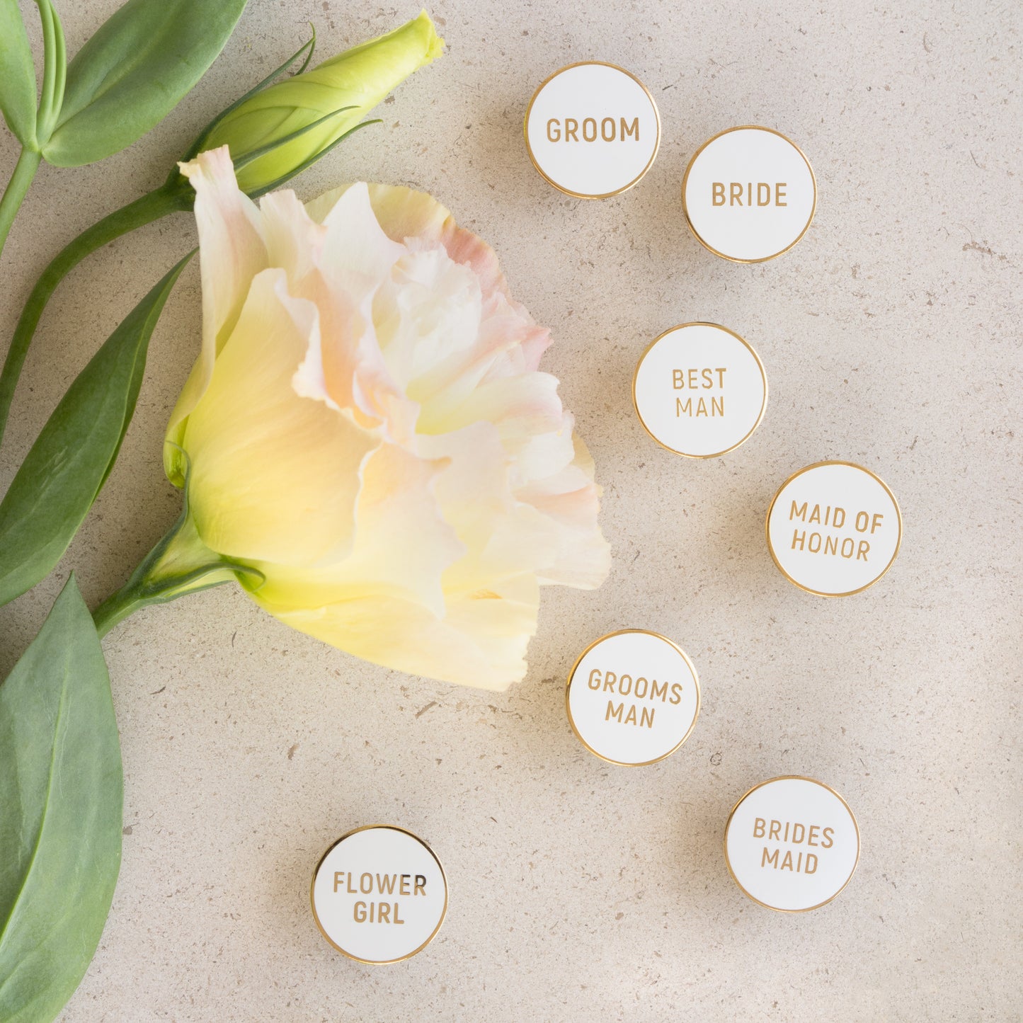 WEDDING PARTY PINS