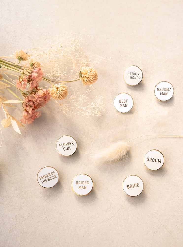 WEDDING PARTY PINS