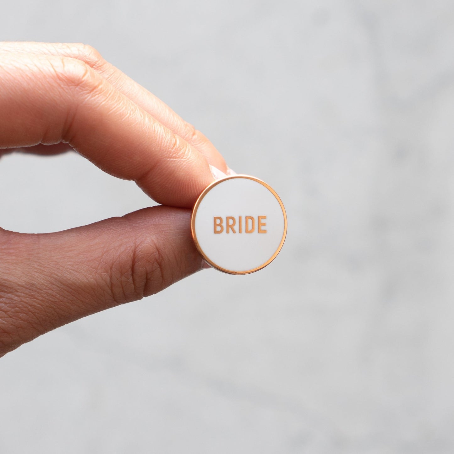
                  
                    Round Bride Pin | Palm and Posy
                  
                