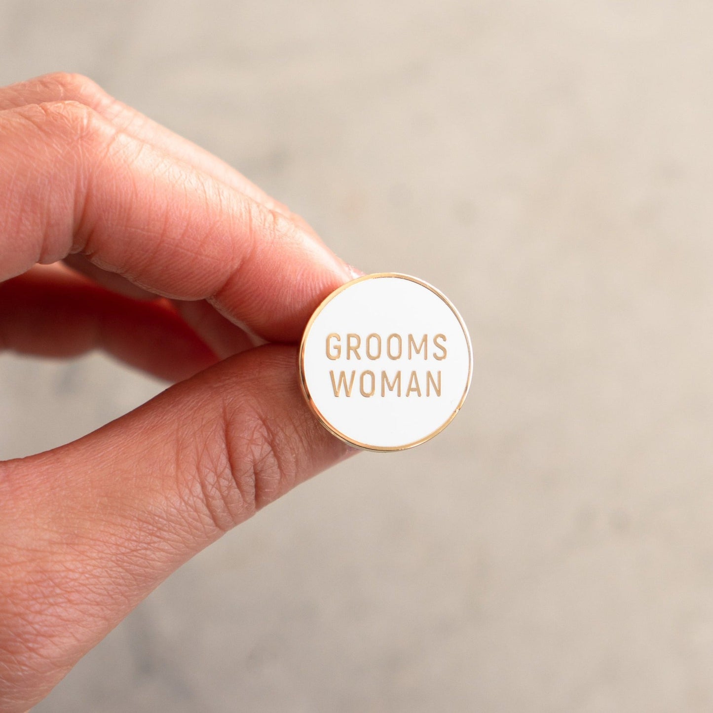 
                  
                    Grooms Woman Pin | Palm and Posy
                  
                