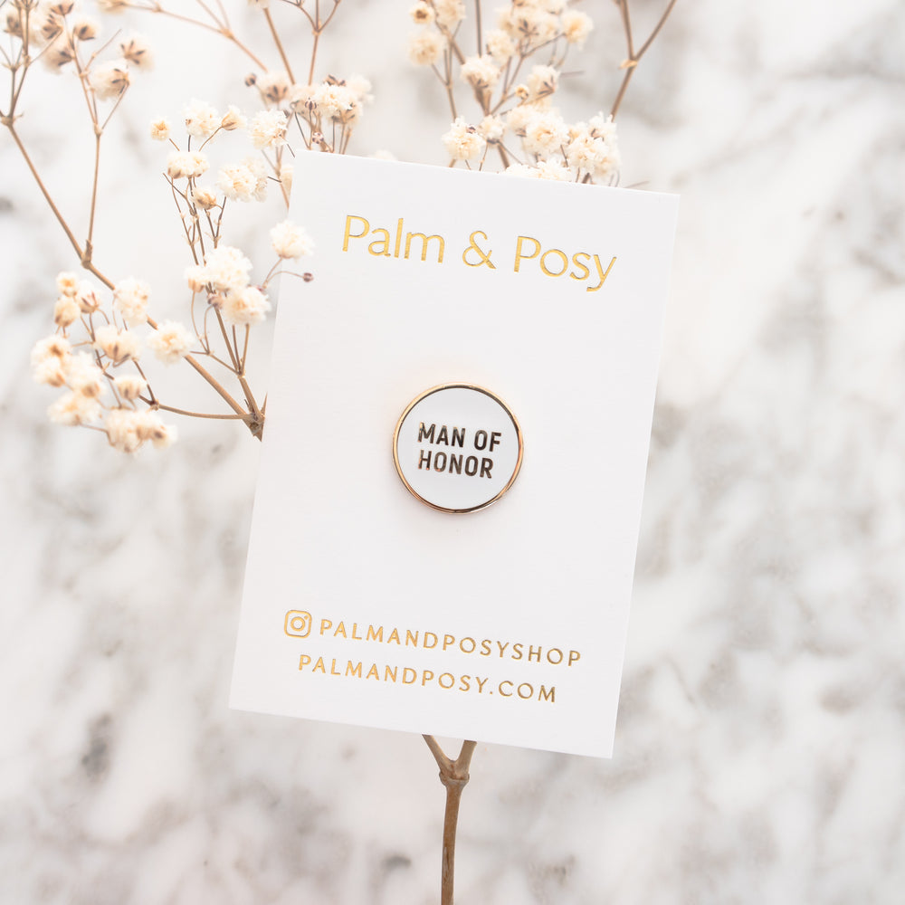 Man Of Honor Pin | Palm and Posy