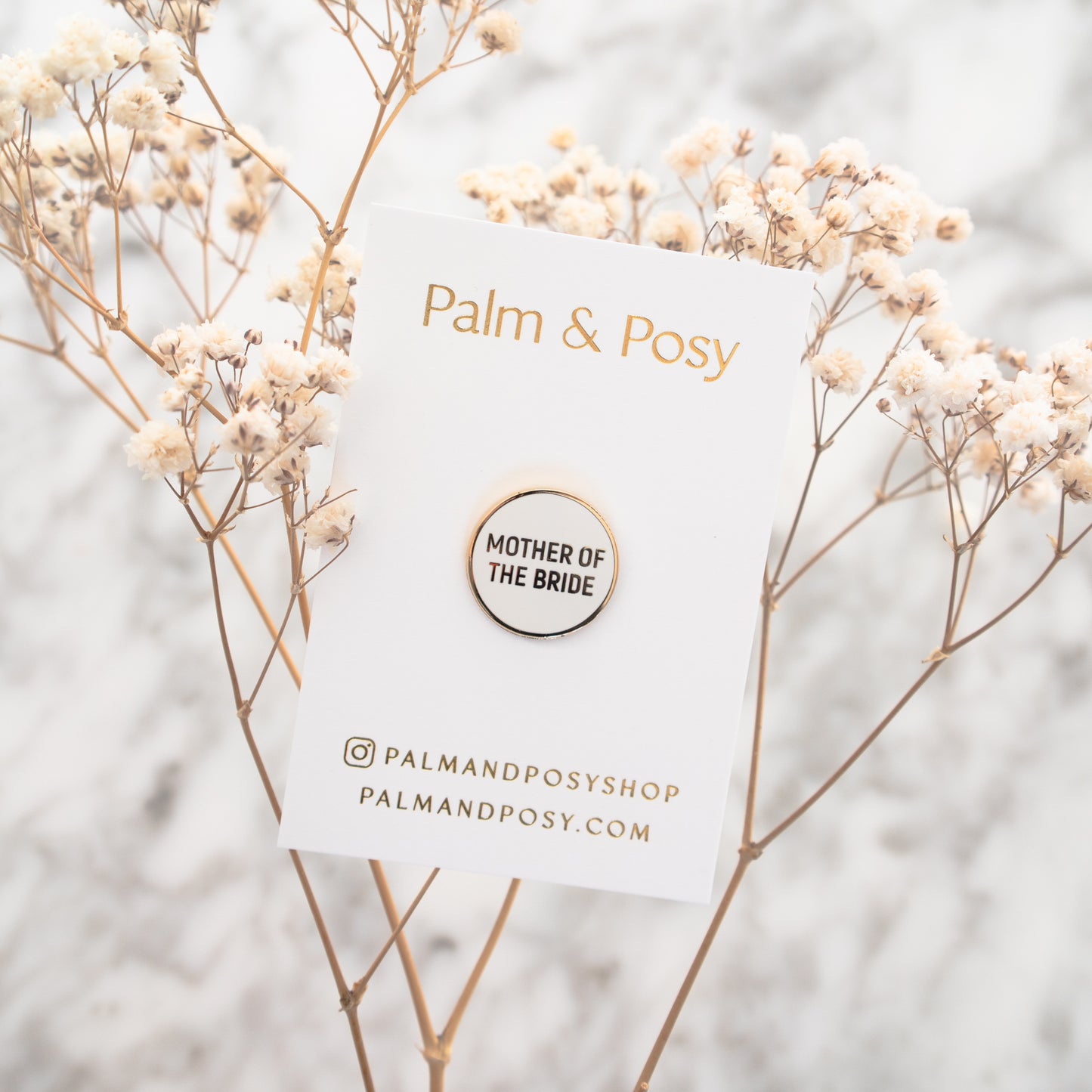 
                  
                    Mother Of The Bride Pin | Palm and Posy
                  
                