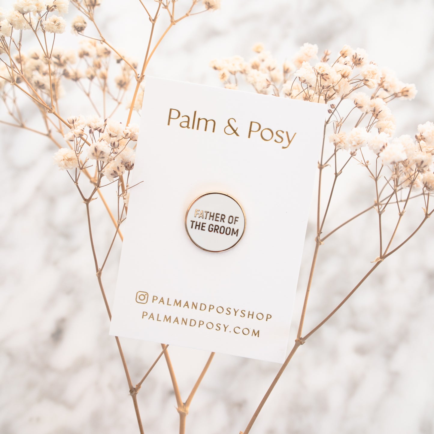 
                  
                    Father Of The Groom Pin | Palm and Posy
                  
                