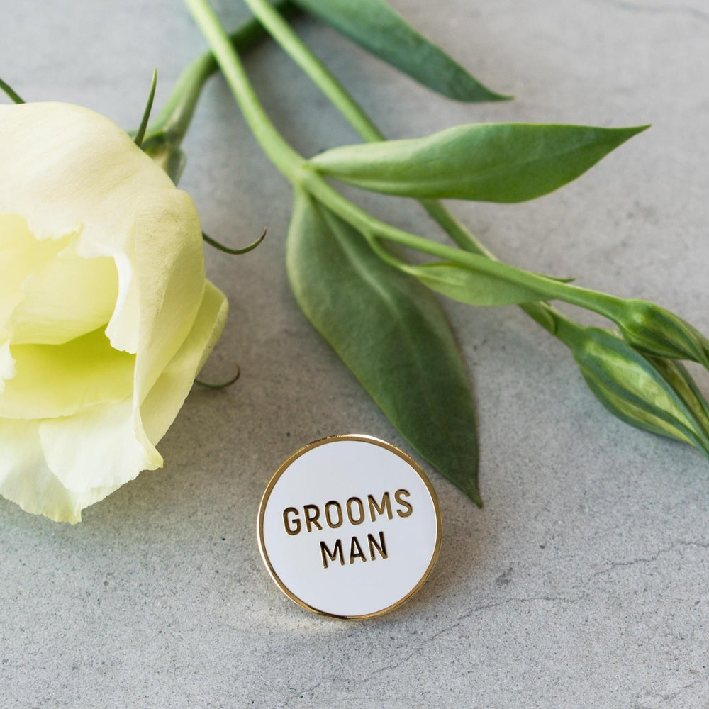 
                  
                    Grooms Man Pin | Palm and Posy
                  
                