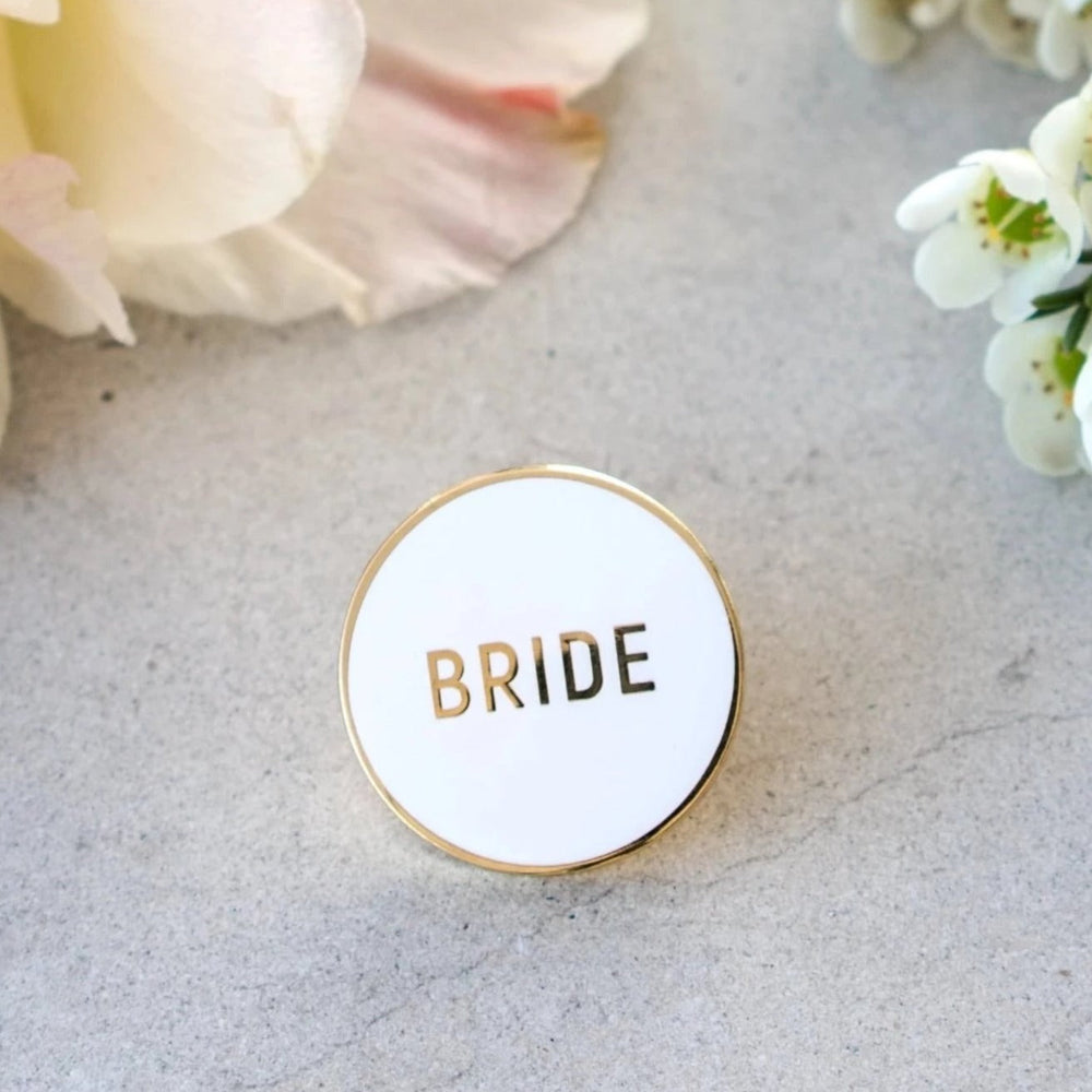 
                  
                    Round Bride Pin | Palm and Posy
                  
                